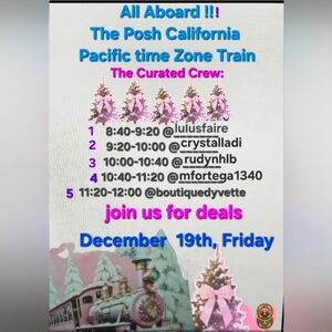 Festive Holiday Train Poster December 19th